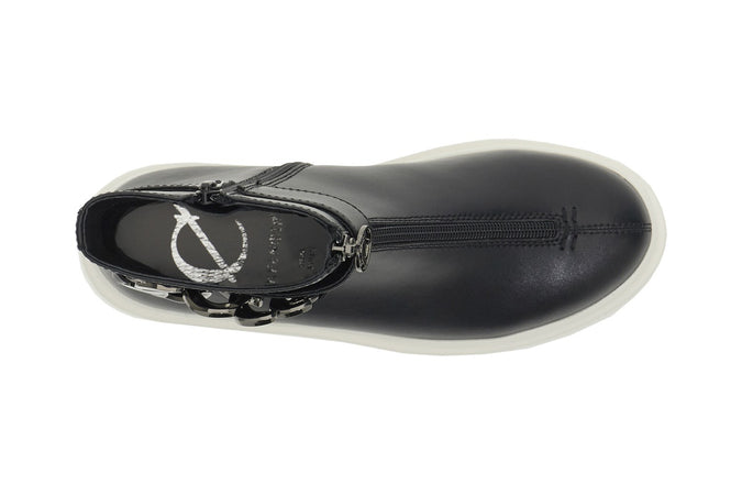 SNEAKER TRONCHETTO IN PELLE RIVESTITA CON ACCESSORIO