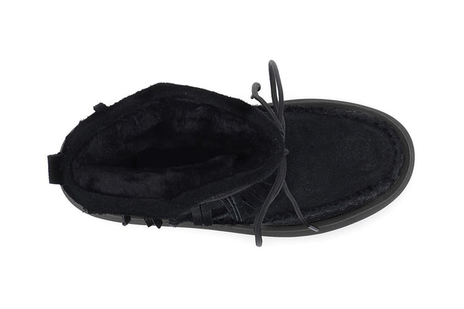 TRONCHETTO IN PELLE SCAMOSCIATA CON FRANGE