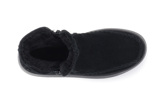 TRONCHETTO IN PELLE SCAMOSCIATA DOPPIA ZIP