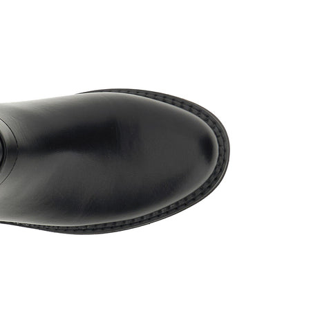 STIVALE IN SINTETICO EFFETTO PELLE CON CAVIGLIERA REMOVIBILE