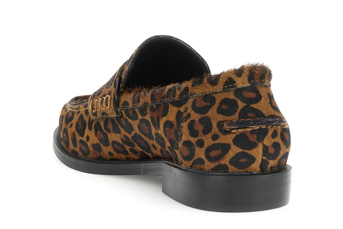 MOCASSINO CON PASSANTE IN PELLE EFFETTOCAVALLINO