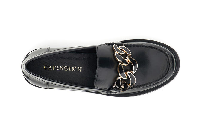 MOCASSINO CON MORSETTO IN SINTETICO EFFETTO PELLE