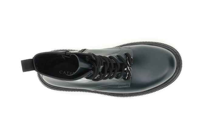 TRONCHETTO 8 OCCHIELLI IN SINTETICO EFFETTO PELLE ABRASIVATA