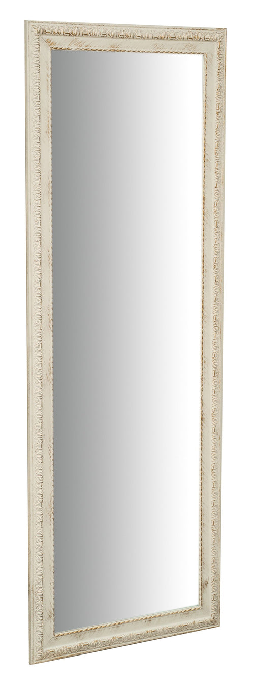 Biscottini Biscottini Specchio Specchiera da parete 50x4x140 bianco anticato verticale