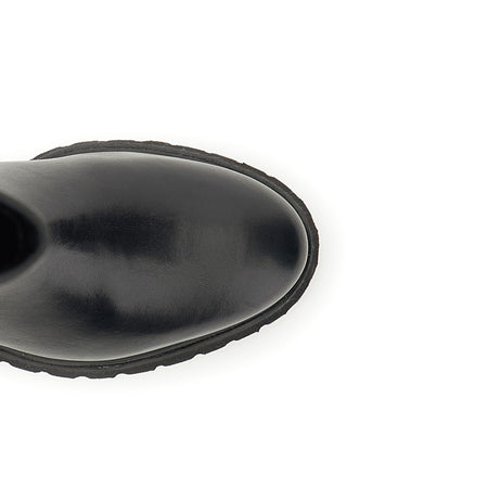 STIVALE IN PELLE CON ELASTICO