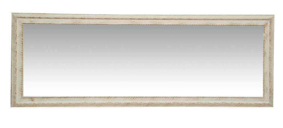 Biscottini Biscottini Specchio Specchiera da parete 50x4x140 bianco anticato verticale