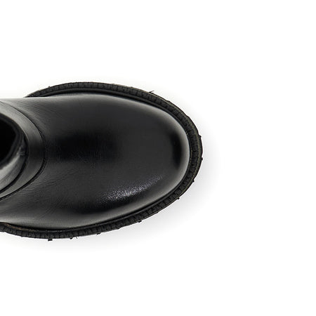 STIVALETTO IN PELLE CON CAVIGLIERA