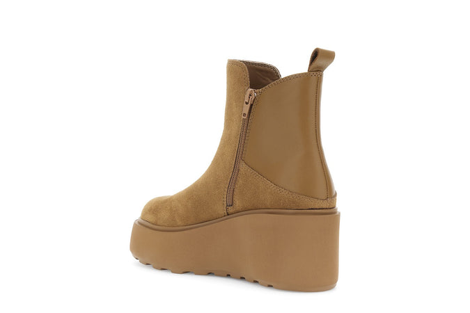 TRONCHETTO IN PELLE SCAMOSCIATA E PELLE