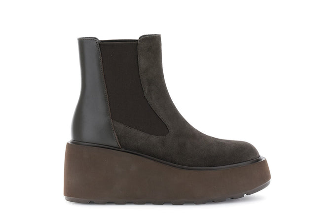 TRONCHETTO IN PELLE SCAMOSCIATA E PELLECON ELASTICO