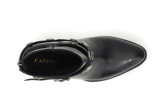 TRONCHETTO IN PELLE CON CAVIGLIERA