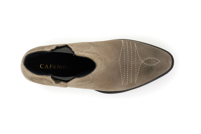 TRONCHETTO IN PELLE SCAMOSCIATA CON ELASTICI