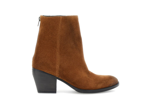 TRONCHETTO IN PELLE SCAMOSCIATA CON CERNIERA