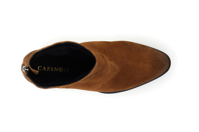 TRONCHETTO IN PELLE SCAMOSCIATA CON CERNIERA