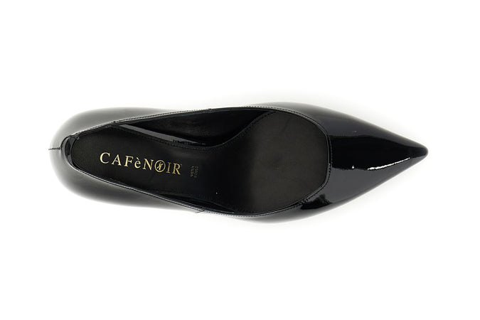 DÉCOLLETÉ IN PELLE EFFETTO VERNICE