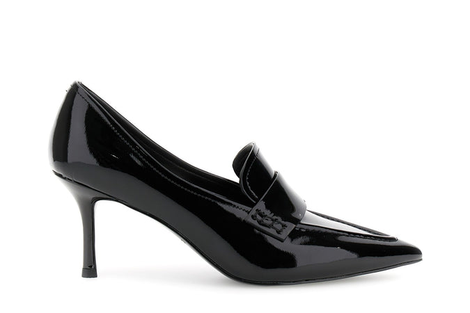 MOCASSINO IN PELLE EFFETTO VERNICE