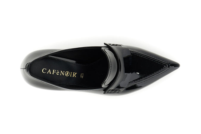 MOCASSINO IN PELLE EFFETTO VERNICE