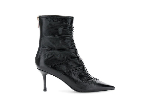 TRONCHETTO IN PELLE NAPLAK CON ZIP SUL RETRO