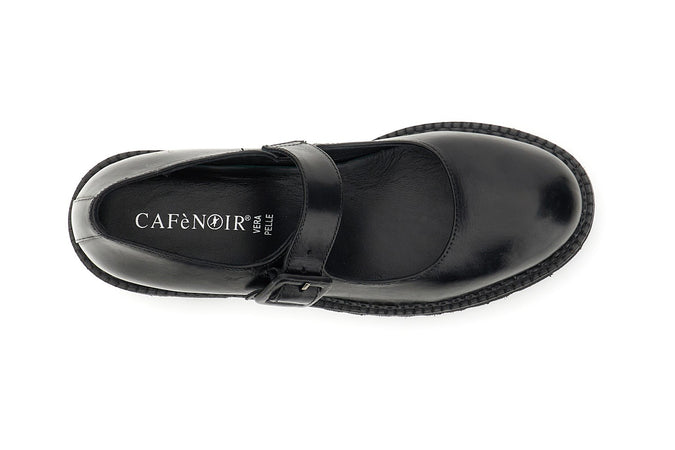 SCARPA IN PELLE CON LACCINO