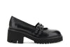 SCARPA IN PELLE CON DUE CINTURINI