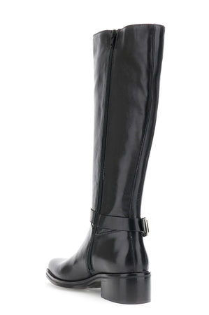 STIVALE IN PELLE CON SPERONE