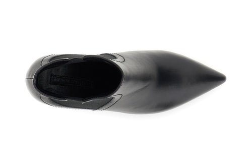 TRONCHETTO IN PELLE CON ELASTICI ASIMMETRICI