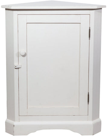 Biscottini Angoliera Country Biscottini legno massello tiglio bianco 50x50x92 Italia