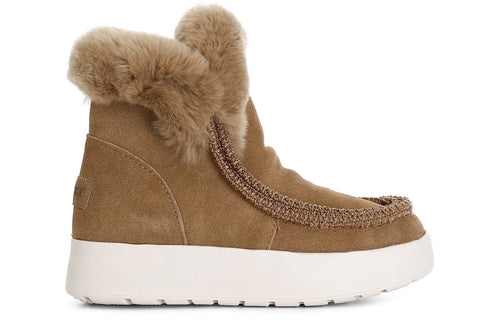 TRONCHETTO CON BORDO MOCASSINO E PELLICCIA SINTETICA