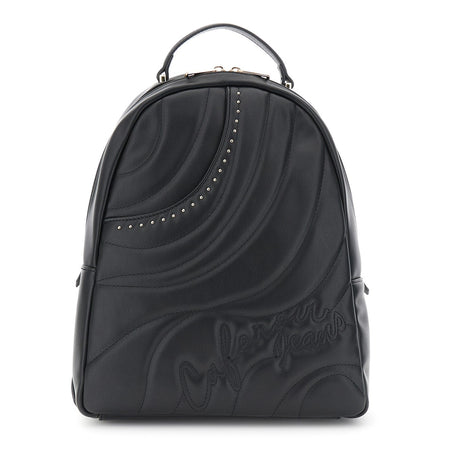 ZAINO IN SINTETICO EFFETTO PELLE CON IMBOTTITURA E TRAPUNTATURA AD ONDE