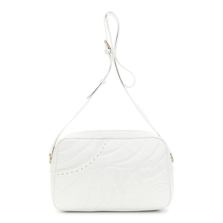 CAMERA BAG IN SINTETICO EFFETTO PELLE CON IMBOTTITURA E TRAPUNTATURA