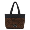 SHOPPING TRAPUNTATA IN NYLON CON STAMPAFLOCCATO