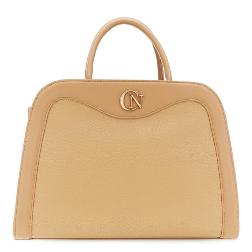 TOTE IN MATERIALE SINTETICO EFFETTO PELLE GRANOSA