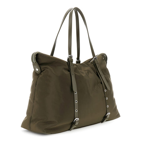 SHOPPING IN NYLON CON CINGHIE REGOLABILI CON FIBBIE E OCCHIELLI A VELA