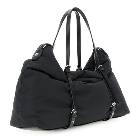 SHOPPING IN NYLON CON CINGHIE REGOLABILI CON FIBBIE E OCCHIELLI A VELA