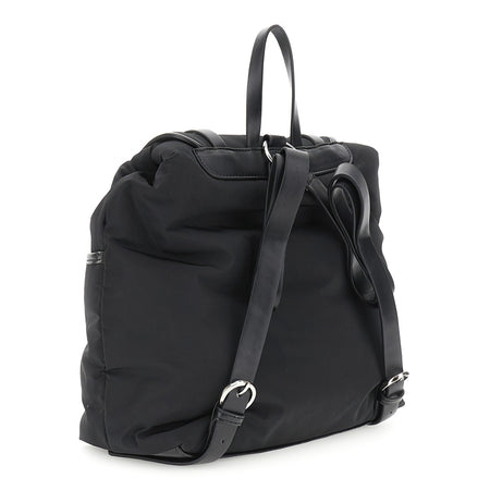 ZAINO IN NYLON CON CINGHIE REGOLABILI CON FIBBIE E OCCHIELLI A VELA