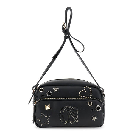CAMERA BAG IN SINTETICO EFFETTO PELLE CON TASCA DAVANTI, APERTURA CON ZIP