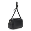CAMERA BAG IN SINTETICO EFFETTO PELLE CON TASCA DAVANTI, APERTURA CON ZIP