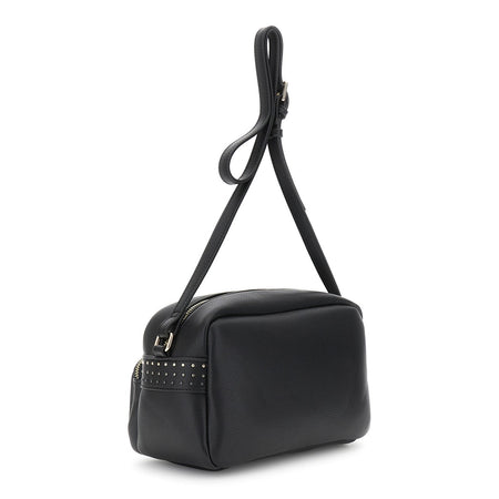 CAMERA BAG IN SINTETICO EFFETTO PELLE CON TASCA DAVANTI, APERTURA CON ZIP