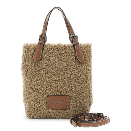 BORSA A MANO IN TESSUTO RICCIOLINO