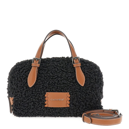 BORSA A MANO IN TESSUTO RICCIOLINO, TAGCON INFILATURA