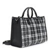 TOTE IN TESSUTO SCOZZESE CON APPLICAZIONE DI PAILLETTES