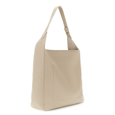 SACCA MORBIDA SFODERATA IN MATERIALE SINTETICO EFFETTO PELLE GRANOSO