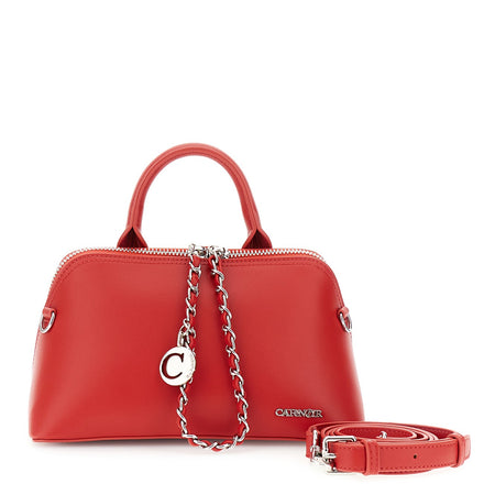 BORSA A MANO TRAPEZIOIDALE IN SINTETICOEFFETTO PELLE CON ZIP GRANDE