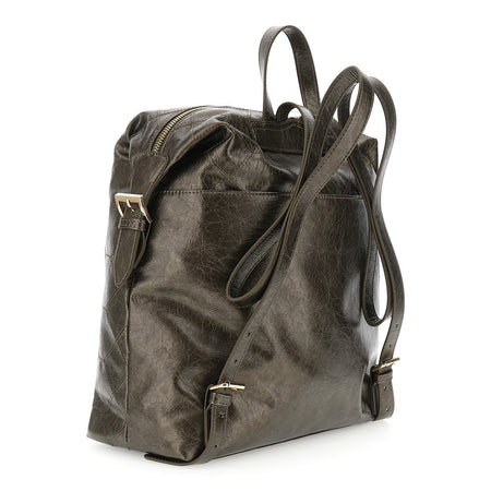 ZAINO IN MATERIALE SINTETICO EFFETTO PELLE METALLIZZATO