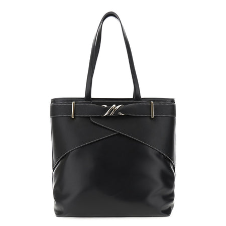 SHOPPING IN SINTETICO EFFETTO PELLE CONACCESSORIO IN METALLO SU PASSANTE