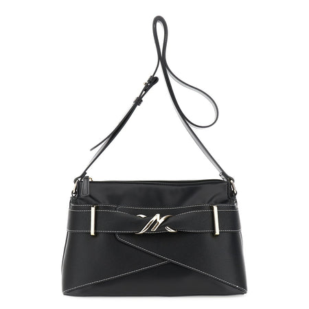 TRACOLLA IN SINTETICO EFFETTO PELLE CONACCESSORIO IN METALLO SU PASSANTE