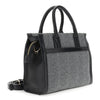 TOTE IN TESSUTO TWEED CON CHARM E NAPPINA