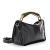 MINI BAG IN SINTETICO EFFETTO PELLE NAPLAK CON MANICO IN METALLO