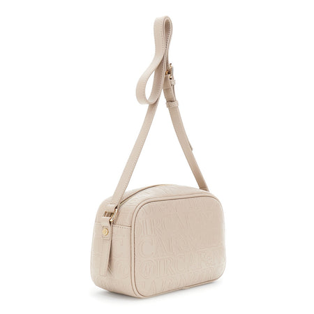 CAMERA BAG IN SINTETICO EFFETTO PELLE CON EMBOSSED ALL OVER LOGATO.