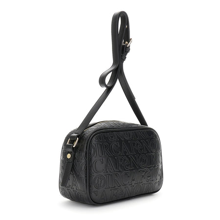 CAMERA BAG IN SINTETICO EFFETTO PELLE CON EMBOSSED ALL OVER LOGATO.