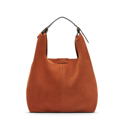 Frau Shopper in morbido suede col. ruggine B831